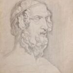 «Академический рисунок гипсовой головы Гомера: мастерство передачи объёма и светотени».
